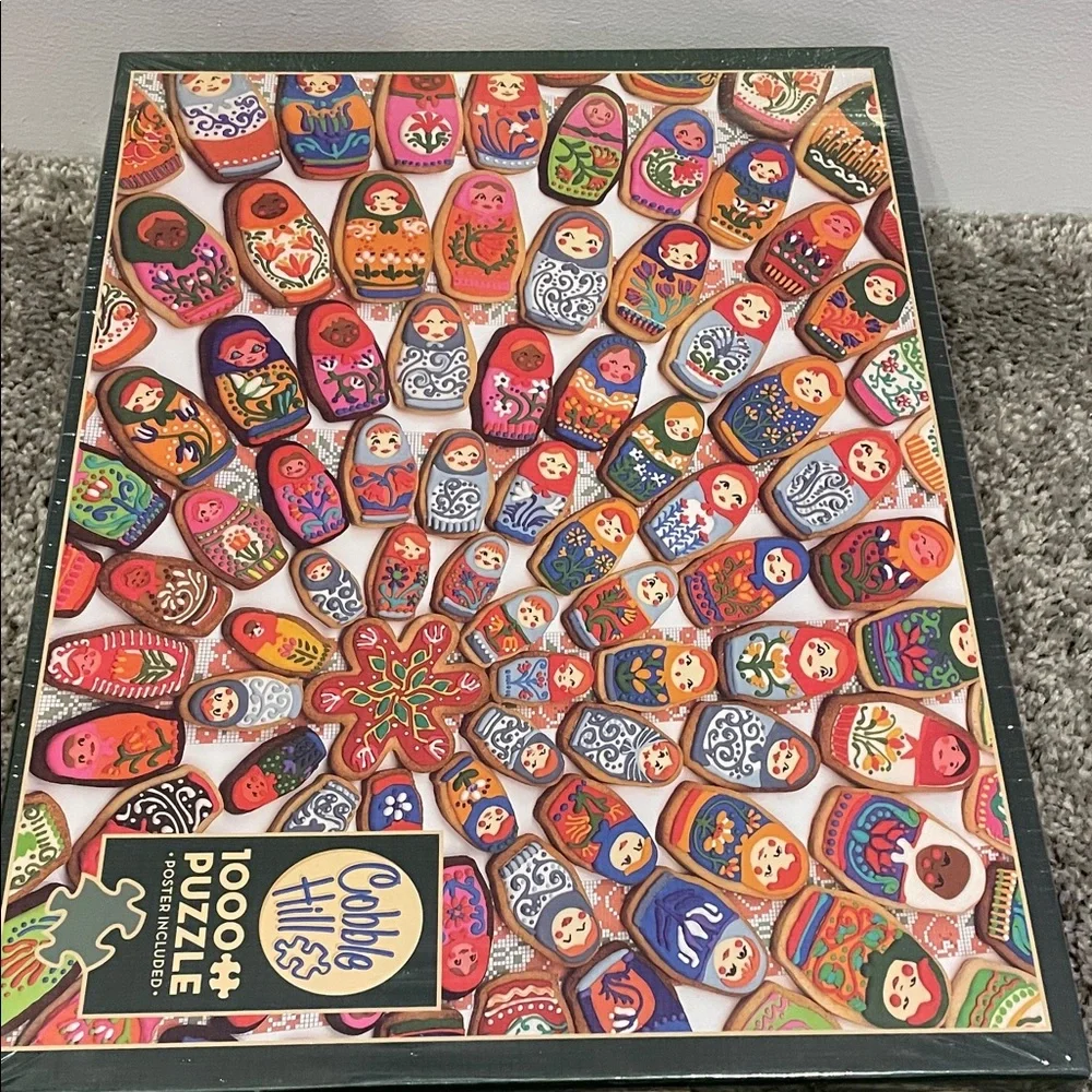 Cobble Hill 1000 Piece Puzzle with Colorful Matryoshka Dolls